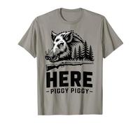 Qui la Caccia al Cinghiale Piggy Piggy Maglietta