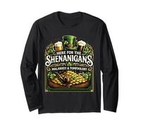 Qui per Gli Shenanigans Maglia a Manica