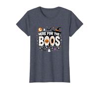 Qui per i Boos: Spooky Halloween Party Fun Maglietta, Donna, Pervinca, L