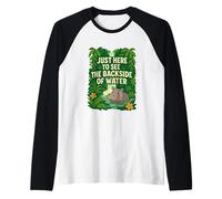 Qui per Il Backside of Water Jungle Theme Park Inspired Maglia con Maniche Raglan