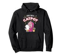 Qui per un gattler gatto funny catpot casino jackpot Felpa con Cappuccio