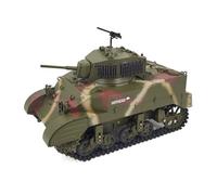 Quibuilds 1/16 Scala US M5A1 Stuart Light RC Tank con telecomando 2.4G & Suono & Effetti di luce & scarico telescopico fumo, regalo per gli amanti militari RC (Marine Corps/due batterie)