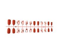 Quick Apply Autunno Unghie Arte Zucca Disegni Floreali Ringraziamento Premere sulle Unghie Moda Decorazioni Unghie Per
