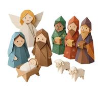 Quick Assembly Decor: The paper nativity scene restores intricate narrative