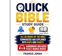 Quick Bible Study Guide With Maps, Charts and Visual Guides: All 66 Books of The Bible Summarized And Explained With Maps and Charts