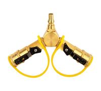 Quick Connect - Splitter a Y, Splitter a Y Quick Connect - Valvola di intercettazione Rapida da 1/4", Attacco per Tubo Flessibile, Attacco rapido, separatore, Splitter a Y per Stufa