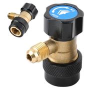 Quick Coupler Adapter, Car Refrigerant Adapter, High-Flow Conversion Fitting with Leak-Proof Build, Professional A/C Service Tool with Technical Style, Automotive Accessory for R134a and R1234yf