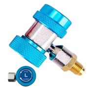 Quick Coupler Adapters, Manifold Gauge Connectors, Adjustable Leak Proof Automotive and Fittings, Air Conditioning Service for Easy Connection, Car, Truck, Workshop, Repair, 12.4/9/4.7 Inches