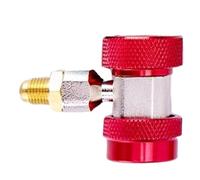 Quick Coupler Adapters, Manifold Gauge Connectors, Adjustable Leak Proof Automotive and Fittings, Air Conditioning Service for Easy Connection, Car, Truck, Workshop, Repair, 12.4/9/4.7 Inches