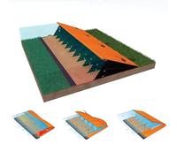 Quick Dam QDWGWL-2630 Barriera Portatile della diga di inondazione di Auto in Aumento, Giallo, 26" x 30'