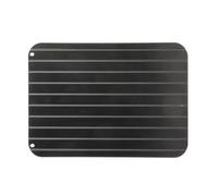 Quick Defrosting Tray Non Stick Coating Rugged Highly Efficient Defrosting Plate Large Aluminium Meat Thaw Plate for Meat and Frozen Foods (S;23 * 16.5 * 0.3cm)