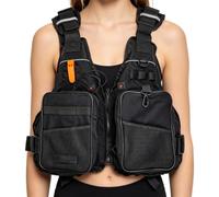 Quick Dry Fishing Life Vest Adjustable Reflective Boating Vest | Lightweight Adjustable Water Vest for Anglers Kayakers Boaters and Outdoor Recreation on Lakes Rivers and Areas