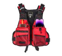 Quick Dry Fishing Life Vest Adjustable Reflective Boating Vest | Lightweight Adjustable Water Vest for Anglers Kayakers Boaters and Outdoor Recreation on Lakes Rivers and Areas
