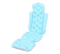 Quick drying soft bathtub with suction cup, head, neck, back, bath cushion, cushion for bathing, bathtub massage cushion, suitable for full body bathing (blue)
