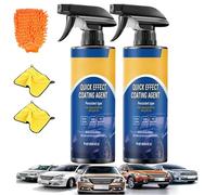 Quick Effect Coating Agent, 120 ml Advanced Car Quick-Acting Coating Agent Spray, 3 in 1 auto, spray per rivestimento auto (2 pezzi)