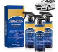 Quick Effect Coating Agent, 3 Pezzi 120ml Advanced Car Quick-Acting Coating Agent Spray, Spray di Rivestimento Rapido per Auto Avanzato, 3 in 1 Multi-Functional Coating Renewal Agent
