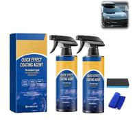 Quick Effect Coating Agent for Car, 3-in-1 Effective Car Coating Spray, Nano Auto Coating Agent Sprays for Shine, Protection, Scratch Quick Repair (2Pcs)