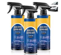 Quick Effect Coating Agent for Car, 3 pezzi spray per rivestimento auto, rivestimento multifunzione, ad azione rapida, rimozione di graffi auto, vernice per auto, impermeabile, resistente all'olio