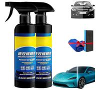 Quick Effect Coating Agent for Car - Efficient Car Coating Spray, Oil Film Emulsion Glass Cleaner, Scratch Repair, Waterless Wash, Long-Lasting Shine (2Pcs)