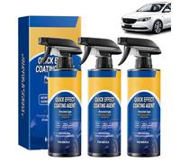 Quick Effect Coating Agent for Car, rivestimento ad azione rapida, 3 pezzi spray per rivestimento auto, rimozione graffi auto, vernice per auto, spray per auto, impermeabile, resistente all'olio