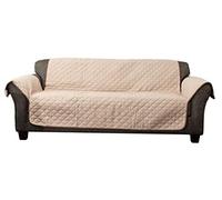 Quick Fit Reynold - Copridivano reversibile in microfibra, impermeabile, con tasche, colore: cioccolato, Cioccolato-naturale, Sofa Cover