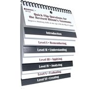 Quick Flip Questions for the Revised Bloom Taxonomy