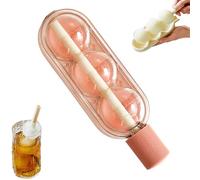 Quick Freeze Trays Set, Leakproof Ice Ball Maker Kit, 2 in 1 Frost Tray with Easy Release, Silicone Material Ice Mold Sturdy, Sphere Design with Lid Cover, Freezer Use for Bar