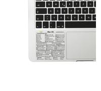 Quick Last One - Adesivo per Scorciatoie da Tastiera per Mac - Shortcut Sticker - Aumenta la tua produttività con le scorciatoie essenziali (Trasparente - Scritte nere, 3)