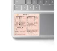 Quick Last One - Adesivo per Scorciatoie da Tastiera per Windows - Shortcut Sticker - Aumenta la tua produttività con le scorciatoie essenziali (Rosa, 1)