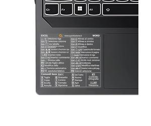 Quick Last One - Adesivo per Scorciatoie da Tastiera Word ed Excel per Windows - Shortcut Sticker - Aumenta la tua produttività con le scorciatoie essenziali (Trasparente - Scritte Bianche, 3)