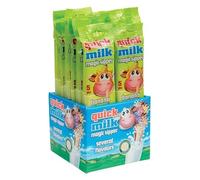 Quick Milk Cannucce Aromatizzate Banana per Latte 30gr x20 Confezioni (Totale 100 Cannucce)