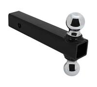 Quick Products QP-HS1820 Class III Trailer Ball Mount with Double Welded Hitch Balls - 5000 lbs. (1-7/8" and 2" Ball Size)