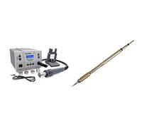 QUICK QU861DW - Stazione saldante professionale ad aria calda, regolabile, 1000 Watt, intervallo di temperatura 100-500 °C & Jbc c245030 punta per T245, Spitz