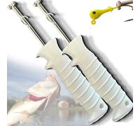 Quick Release Fish Hook Extractor, Fish Hook Remover Tool for Human, Professional Stainless Steel Fishinghook Extractor, Non-Slip, with Protective Sleeve, for Bass & Trouth Fishing (3pcs)