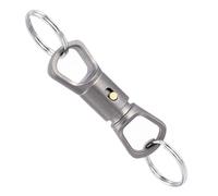 Quick Release Keychain, Fast Release Rotatable Keyring, 1.5cm, Titanium Alloy Detachable Metal Key Ring for Fast Access Convenience, Secure Lock Function for Easy Clip on Clip Off Use, Men, Women