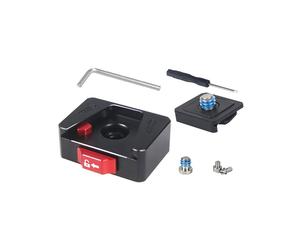 Quick Release Plate V Mount Fast Install System for Camera Tripod Slide Mount with Secure Lock A