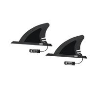 Quick Release Pvc Surfboard Fin Hydrodynamic Universal,4 pollici 2 pz | sistema di chiusura a pin, costruzione resistente alla usura, controllo della piega stretta, compatibile con kayak