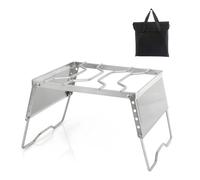 Quick Setup Stand Portatile Pieghevole Antivento Acciaio Inox 304 con 5 Altezze Regolabili Portatile