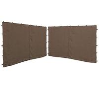 QUICK STAR 2 pannelli laterali con cerniera 250 x 192 cm, 350 x 192 cm, per gazebo Nizza, 3 x 4 m, parete laterale tortora RAL 7006