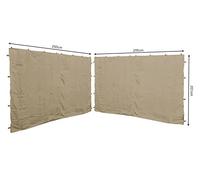 QUICK STAR 2 pareti Laterali per Gazebo Roma 3 x 3 m Parete Laterale Sabbia