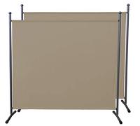 QUICK STAR 2 Pezzi Paravento da Giardino 180 x 178 cm Divisorio in Tessuto Balcone Protezione della Privacy Beige