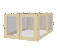 QUICK STAR 4 pareti Laterali con zanzariera per Gazebo 3 x 3 m Parete Laterale Beige