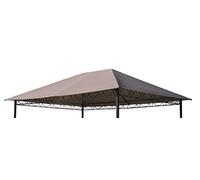 Quick-Star - Copertura di Ricambio per Gazebo, 3 x 4 m, Colore: Tortora