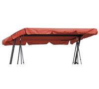 QUICK STAR Copertura Dondolo 3 Posti 200 x 145 cm Arancione-Rosso Impermeabile | Tettuccio per Altalena da Giardino | Telo Ricambio Universale | Tetto UV 50