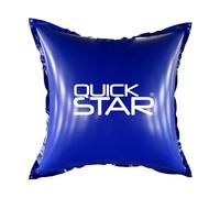QUICK STAR Cuscino per piscina angolare 120x120 cm Blu | 4 corde e valvola di sicurezza | 2X set di riparazione | PVC 0,44mm | Cuscino per piscina invernale con doppia cucitura | Cuscino gonfiabile