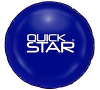 QUICK STAR Cuscino per piscina, diametro 500 cm, blu, in PVC, per piscina invernale, 4 corde e set di riparazione, cuscino invernale