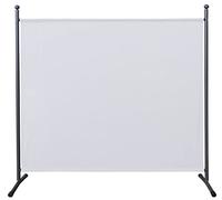 QUICK STAR Paravento da Giardino 180 x 178 cm Divisorio in Tessuto Balcone Protezione della Privacy Bianco