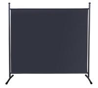 QUICK STAR Paravento da Giardino 180 x 178 cm Divisorio in Tessuto Balcone Protezione della Privacy Grigio