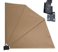 QUICK STAR - Paravento per Balcone, 115 x 115 cm, in Tessuto, Colore: Sabbia