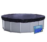 QUICK STAR Solare Copertura invernale per piscina Rotonda 200g / m² per dimensioni piscina 366-400 cm Dimensioni tela cerata ø 460 cm Nero
